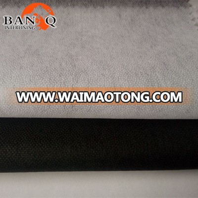 High quality PA/PES Single dot Nylon non woven interlining fusing for lady's dress/shirt