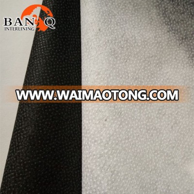 BQ PES paste dot non woven fusing interlining fabric/Fan shaped nonwoven interfacing