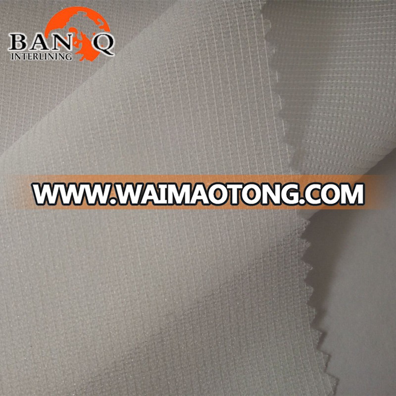 BANQIU 100% polyester weft insert warp knitting interlining fabric