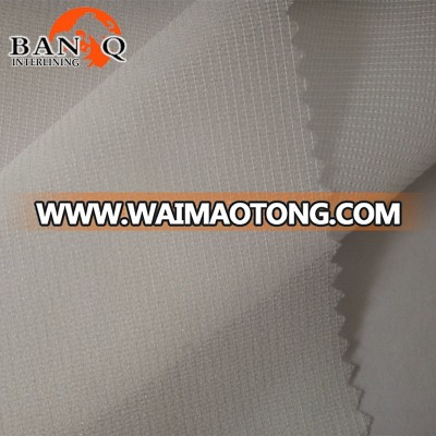 BANQIU 100% polyester weft insert warp knitting interlining fabric