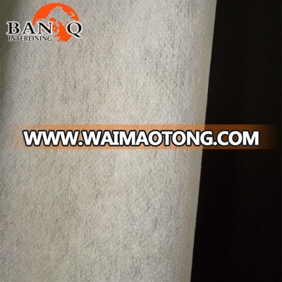 BANQIU adhesive wash enzyme non woven interlining coated PA double dot for garment