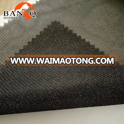 China supplier gold bone warp- knitted interlining/tricot knitted fusible interlining