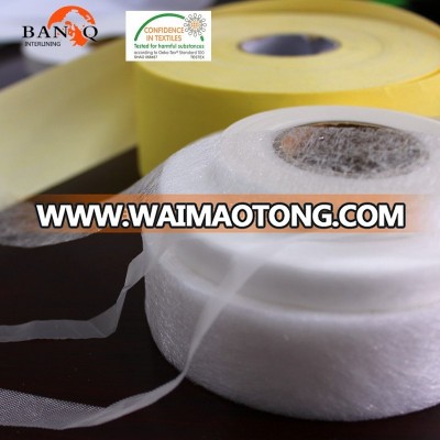 100%PA glue interlining/ Double side fusible interfacing/tape(DS23)/non woven fusible interlining