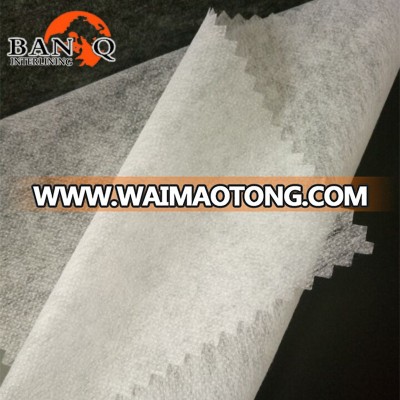 High quality adhesive garment interfacing paper/non woven raw material interlining